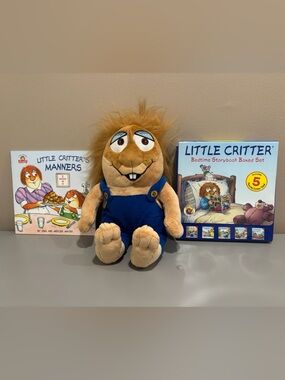 Little Critter Plush Toy & Bedtime Storybook Boxed Set (5 books), + 1 bonus bk